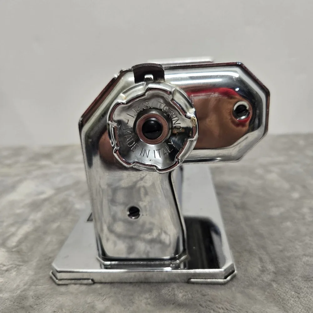 Vintage Imperia Tipo Lusso Pasta Machine Vitantonio Made in Italy Chrome Roller‎